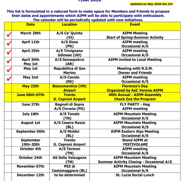 Association Activity Program 2026